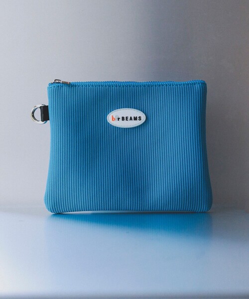 bpr BEAMS（ビーピーアール ビームス ）の「ジャージー ポーチ S（ポーチ・レディース・ブラック/グレー/サックスブルー/ピンク/イエロー/グリーン・ONE SIZE）」の4枚目の写真