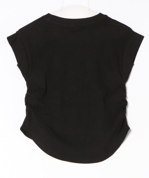 BARRETTA（バレッタ）の「サイドシャーリングフレンチスリーブT（Tシャツ/カットソー・レディース・ブラック/ピンク/ホワイト・FREE）」の4枚目の写真
