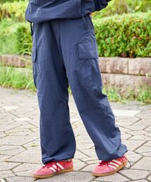 FFEIN（フェイン）の「【FFEIN(フェイン)】ナイロンテックワイドカーゴパンツ / ドローコード ブロークコア シティ ワンポイント シンプル ノームコア（カーゴパンツ）」