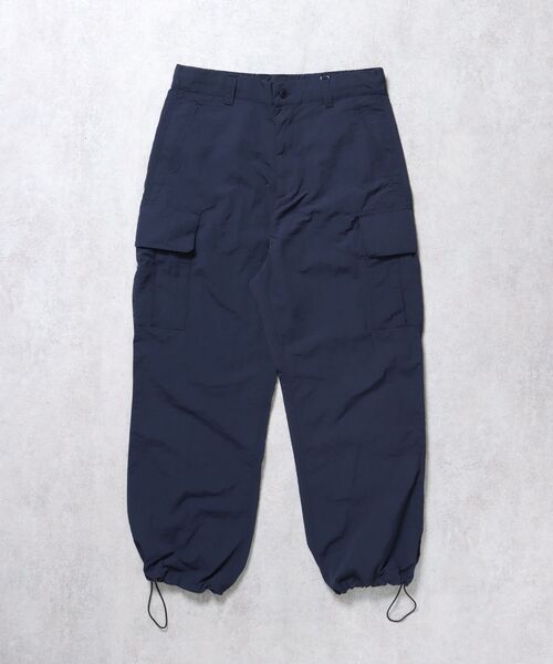 FFEIN(フェイン)の「【FFEIN(フェイン)】ナイロンテックワイドカーゴパンツ / ドローコード ブロークコア シティ ワンポイント シンプル ノームコア(カーゴパンツ・メンズ・グレー/ブラック/アイボリー/カーキ/ネイビー/ブラウン・SMALL/MEDIUM/LARGE/X-SMALL)」の14枚目の写真