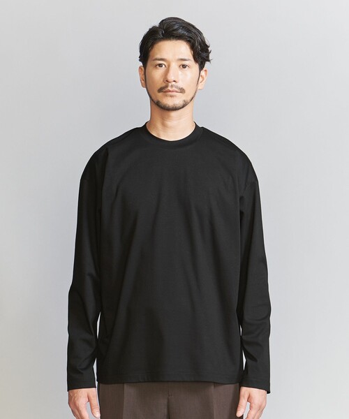 BEAUTY&YOUTH UNITED ARROWS(ビューティーアンドユースユナイテッドアローズ)の「【WEB限定 WARDROBE SMART】NORITAKE クルーネック リラックス テーパード カットソー(Tシャツ/カットソー・メンズ・ブラック/ホワイト/グレー/ダークグレー/ネイビー・S/M/L/XL)」の16枚目の写真