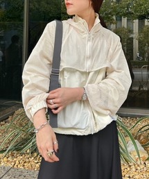 メッシュレイヤードナイロンブルゾン