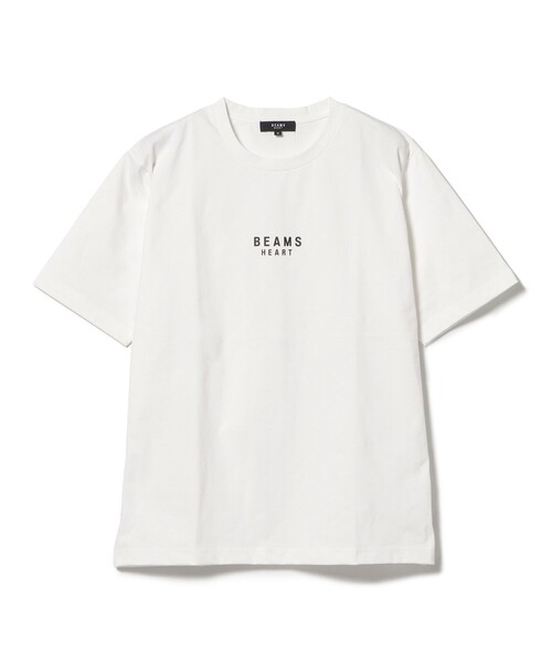 BEAMS HEART（ビームスハート）の「【ユニセックス】BEAMS HEART ロゴ ショートスリーブ カットソー（吸水速乾・毛玉軽減）（Tシャツ/カットソー・メンズ・グリーン系その他/ホワイト/ブルー系その他/グレー・XL/L/M/S）」の7枚目の写真