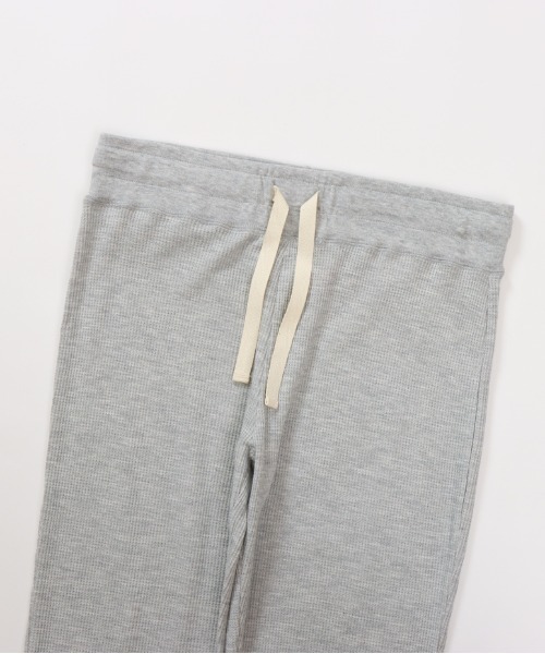 HANES(ヘインズ)の「【HANES/ヘインズ】ロングパンツ ワッフル(スウェットパンツ・レディース・ブラック/ヘザーグレー・FREE)」の3枚目の写真