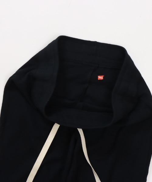 HANES(ヘインズ)の「【HANES/ヘインズ】ロングパンツ ワッフル(スウェットパンツ・レディース・ブラック/ヘザーグレー・FREE)」の9枚目の写真