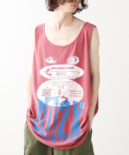 DIET BUTCHER（ダイエットブッチャー）の「DIET BUTCHER/ダイエットブッチャー 202X Tanktop タンクトップ（タンクトップ・メンズ・グレー/エンジ/ライトグリーン・XL/L）」の18枚目の写真