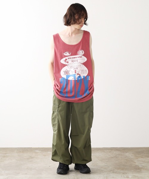 DIET BUTCHER（ダイエットブッチャー）の「DIET BUTCHER/ダイエットブッチャー 202X Tanktop タンクトップ（タンクトップ・メンズ・グレー/エンジ/ライトグリーン・XL/L）」の21枚目の写真