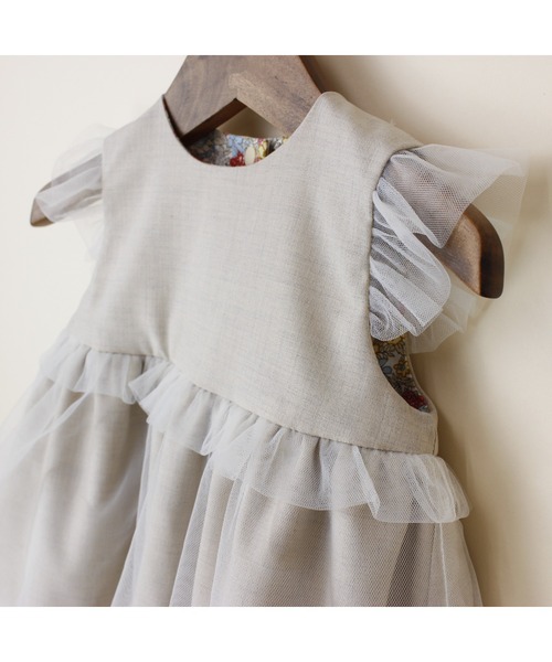 【セール】【リバーシブル】ポプリンストレッチリバーシブルドレススタイ（スタイ/よだれかけ）｜maarook（マルーク）