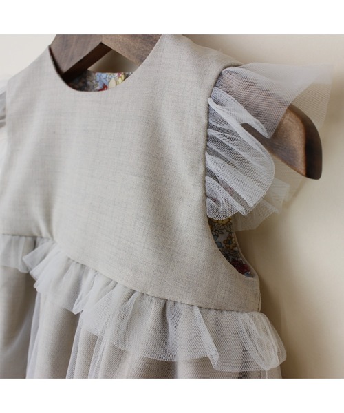 【セール】【リバーシブル】ポプリンストレッチリバーシブルドレススタイ（スタイ/よだれかけ）｜maarook（マルーク）