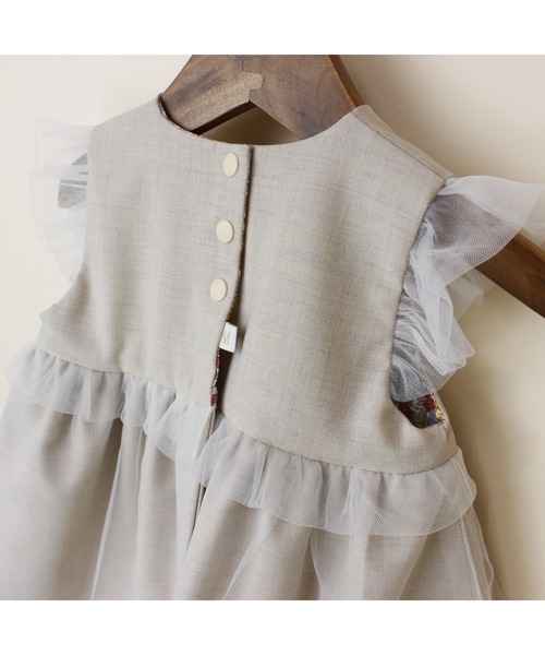 【セール】【リバーシブル】ポプリンストレッチリバーシブルドレススタイ（スタイ/よだれかけ）｜maarook（マルーク）