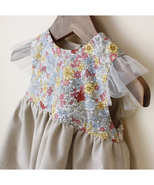 【セール】【リバーシブル】ポプリンストレッチリバーシブルドレススタイ（スタイ/よだれかけ）｜maarook（マルーク）