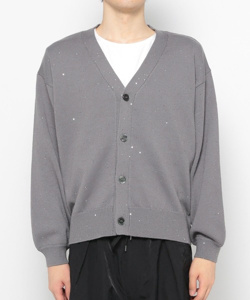 HARE（ハレ）の「スパンコールニットカーディガン(HARE