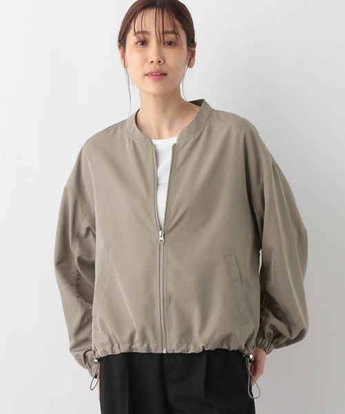 GLOBAL WORK（グローバルワーク）の「エアかる撥水ブルゾン/115430（ブルゾン・レディース・カーキブラウン/ブラック/グレイッシュベージュ・MEDIUM/LARGE）」の3枚目の写真