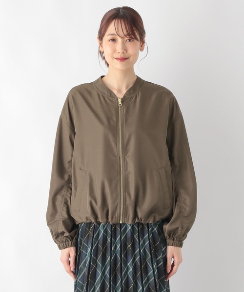 GLOBAL WORK（グローバルワーク）の「エアかる撥水ブルゾン/115430（ブルゾン・レディース・カーキブラウン/ブラック/グレイッシュベージュ・MEDIUM/LARGE）」の22枚目の写真