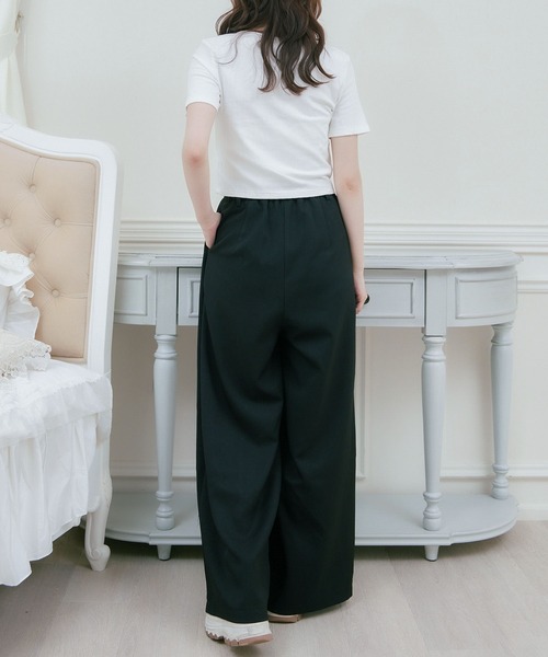 ems excite(エムズエキサイト)の「ハトメレースアップCT(Tシャツ/カットソー・レディース・ダークグレー/ブラック/オフホワイト・FREE)」の12枚目の写真