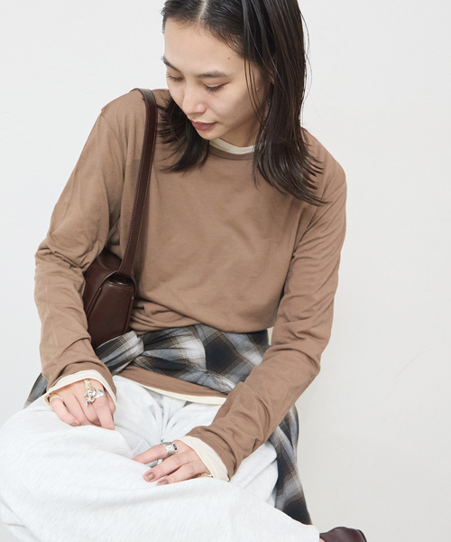 《追加2》クルーネックシアーロングTシャツ（Tシャツ/カットソー）｜JOURNAL STANDARD（ジャーナルスタンダード） 6,433円