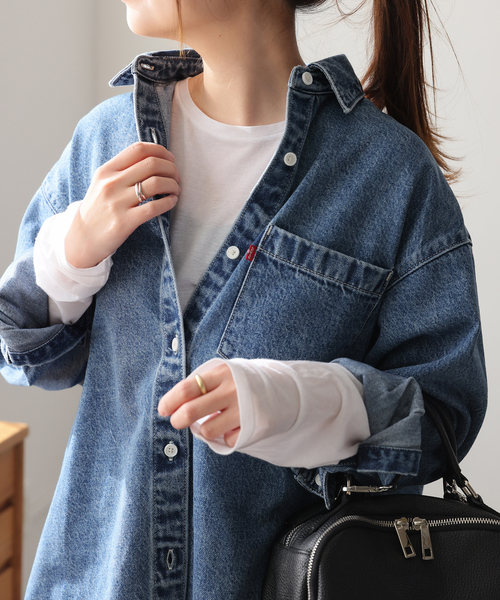 JOURNAL STANDARD（ジャーナルスタンダード）の「《追加2》クルーネックシアーロングTシャツ（Tシャツ/カットソー・レディース・ホワイト/ウッド/ブラック/ストーン/ピンク系その他・FREE）」の19枚目の写真