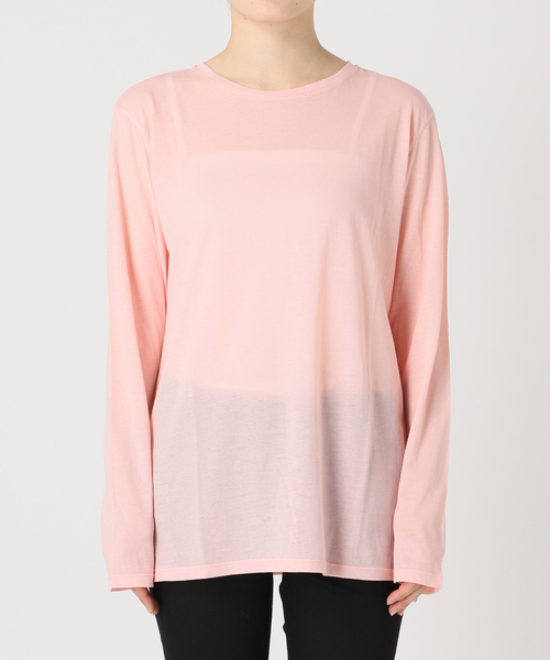 tシャツ 「追加2」シアークルーネックロングTシャツ レディース JOURNAL STANDARD｜《追加2》クルーネックシアーロングTシャツ
