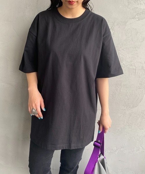 HANES（ヘインズ）の「[HANES/ヘインズ] BEEFY ショートスリーブパックTシャツ（Tシャツ/カットソー・レディース・ホワイト/レッド/ベージュ/ネイビー/パープル/グレー/ダークグリーン/ブラック/オリーブ/ダークグレー・L/XL/S/XS/M）」の3枚目の写真