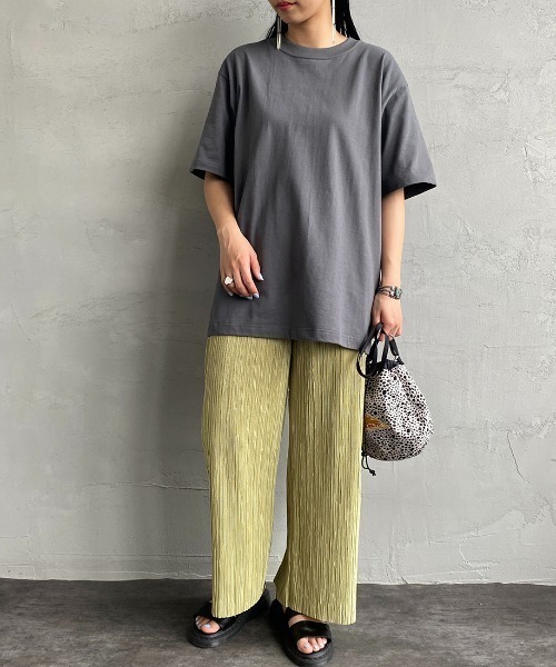 HANES（ヘインズ）の「[HANES/ヘインズ] BEEFY ショートスリーブパックTシャツ（Tシャツ/カットソー・レディース・ホワイト/レッド/ベージュ/ネイビー/パープル/グレー/ダークグリーン/ブラック/オリーブ/ダークグレー・L/XL/S/XS/M）」の15枚目の写真