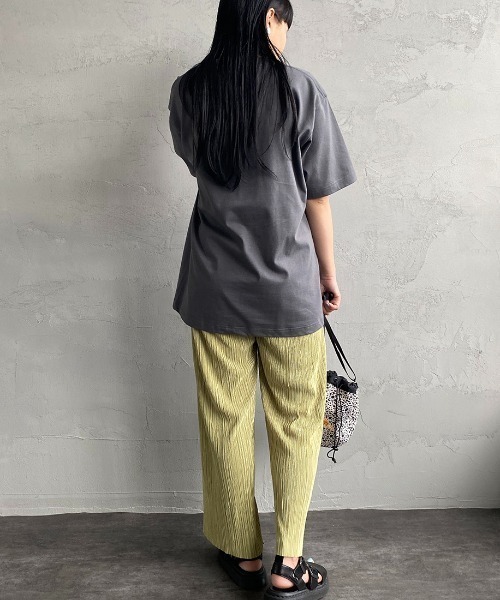 HANES（ヘインズ）の「[HANES/ヘインズ] BEEFY ショートスリーブパックTシャツ（Tシャツ/カットソー・レディース・ホワイト/レッド/ベージュ/ネイビー/パープル/グレー/ダークグリーン/ブラック/オリーブ/ダークグレー・L/XL/S/XS/M）」の17枚目の写真