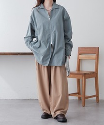 【UNISEX】チェックWZIPシャツ