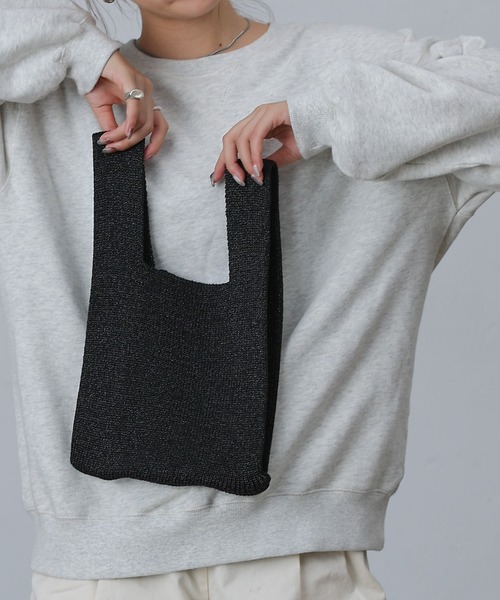 COLONY 2139（コロニートゥーワンスリーナイン）の「ラメマルシェバッグ（ハンドバッグ・レディース・シルバー/ブラック・FREE）」の2枚目の写真