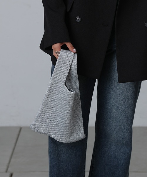 COLONY 2139（コロニートゥーワンスリーナイン）の「ラメマルシェバッグ（ハンドバッグ・レディース・シルバー/ブラック・FREE）」の13枚目の写真