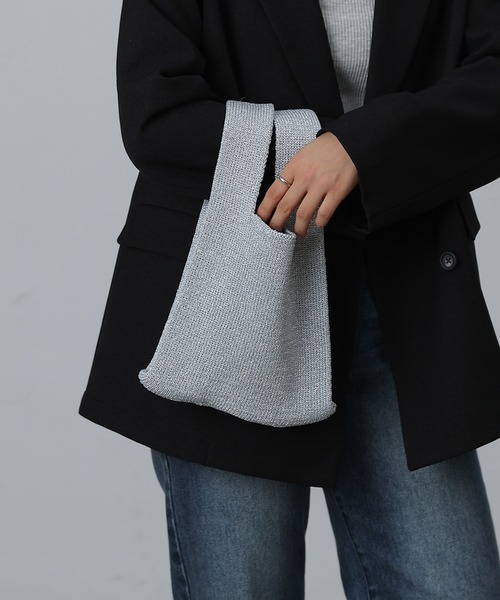 COLONY 2139（コロニートゥーワンスリーナイン）の「ラメマルシェバッグ（ハンドバッグ・レディース・シルバー/ブラック・FREE）」の16枚目の写真