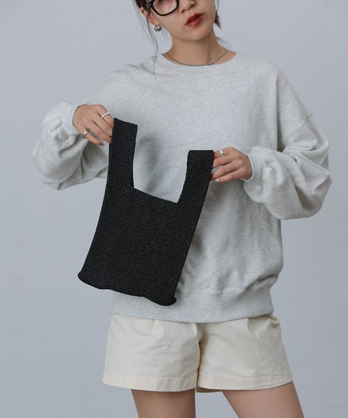 COLONY 2139（コロニートゥーワンスリーナイン）の「ラメマルシェバッグ（ハンドバッグ・レディース・シルバー/ブラック・FREE）」の7枚目の写真