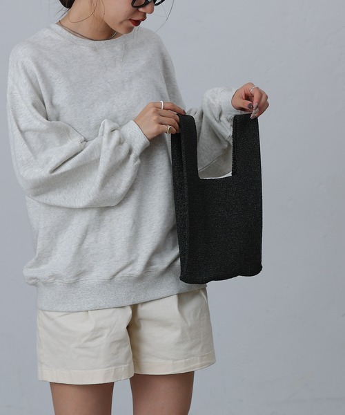 COLONY 2139（コロニートゥーワンスリーナイン）の「ラメマルシェバッグ（ハンドバッグ・レディース・シルバー/ブラック・FREE）」の8枚目の写真