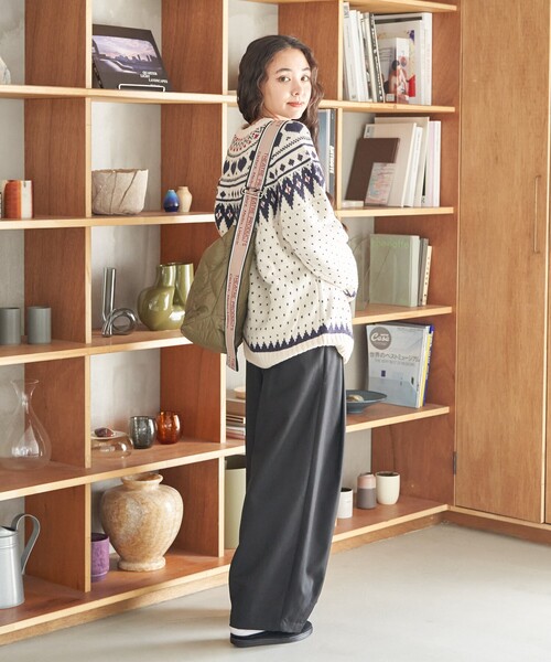 セール】求心ハート柄 フェアアイルプルオーバー/ニット（ニット