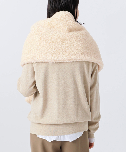 THROW（スロー）の「【THROW/スロー】ボアショール（マフラー・レディース・ホワイト/カーキ・FREE）」の10枚目の写真