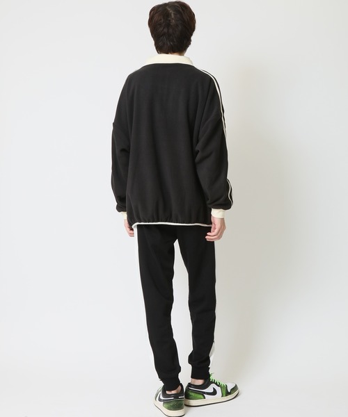 ARCADE（アーケード）の「選べるデザイン！ジョガーパンツ 無地 一本ライン 二本ライン トラックパンツ（スウェットパンツ・メンズ・ブラック系1/ブラック系/ブラック系2・M/L/LL）」の15枚目の写真