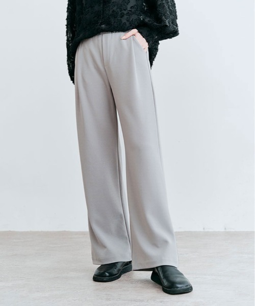 kirakiraShop(キラキラショップ)の「「mochiz ele」セミワイド パンツ(スラックス・レディース・グレー/ネイビー/テラコッタ/モカ/ブラック・L/M)」の19枚目の写真
