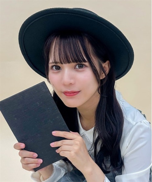 axes femme POETIQUE（アクシーズファムポエティック）の「フェルトリボン付ハット（ハット・レディース・ブラック/ワイン・FREE）」の4枚目の写真