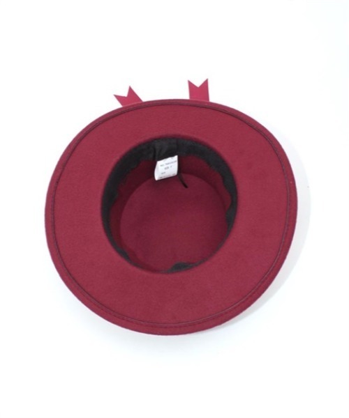 axes femme POETIQUE（アクシーズファムポエティック）の「フェルトリボン付ハット（ハット・レディース・ブラック/ワイン・FREE）」の16枚目の写真