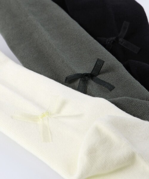 BRANSHES(ブランシェス)の「リボンタイツ(タイツ/ストッキング・キッズ・グレー/ブラック/アイボリー・85/120/105/135/95)」の10枚目の写真