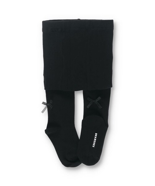 BRANSHES(ブランシェス)の「リボンタイツ(タイツ/ストッキング・キッズ・グレー/ブラック/アイボリー・85/120/105/135/95)」の4枚目の写真