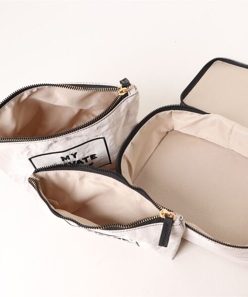 cache cache（カシュ カシュ）の「カシュカシュ cachecache / トラベルシシュウ4個セット（ポーチ・レディース・アイボリー/グレー・FREE）」の6枚目の写真