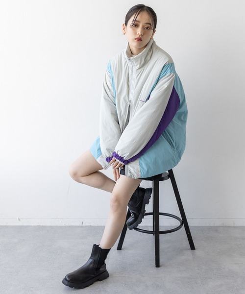 RAGEBLUE(レイジブルー)の「<AIRTHERMAL/高機能中綿>スキーブルゾン(ダウンジャケット/コート・レディース・ホワイト系/グレー系/ネイビー系・FREE)」の6枚目の写真