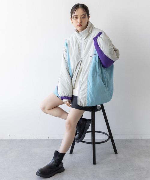 RAGEBLUE(レイジブルー)の「<AIRTHERMAL/高機能中綿>スキーブルゾン(ダウンジャケット/コート・レディース・ホワイト系/グレー系/ネイビー系・FREE)」の7枚目の写真