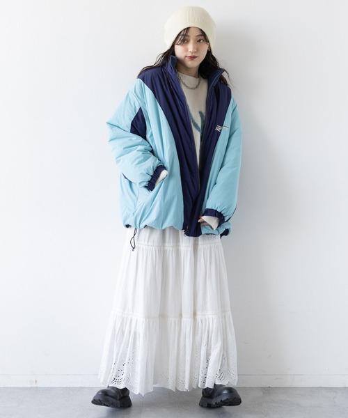 RAGEBLUE(レイジブルー)の「<AIRTHERMAL/高機能中綿>スキーブルゾン(ダウンジャケット/コート・レディース・ホワイト系/グレー系/ネイビー系・FREE)」の17枚目の写真