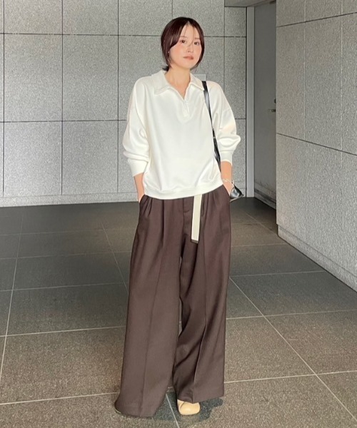 ETRE TOKYO コンフィーポロスウェットプルオーバー