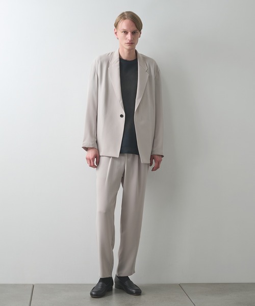 STUDIOUS(ステュディオス)の「【STUDIOUS】STAR FLEX TAPERD PANTS/シワになりにくい/ウエスト調整可能(スラックス・メンズ・ブラック/ライトベージュ・1/2)」の1枚目の写真