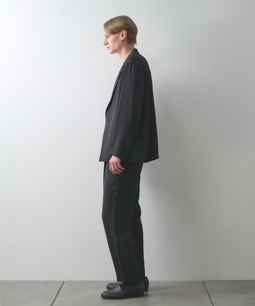 STUDIOUS(ステュディオス)の「【STUDIOUS】STAR FLEX TAPERD PANTS/シワになりにくい/ウエスト調整可能(スラックス・メンズ・ブラック/ライトベージュ・1/2)」の18枚目の写真
