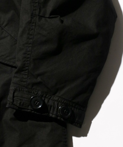 MILITARY（ミリタリー）の「【MADE IN STANDARD / メイドインスタンダード】M65 FISHTAIL JACKET（モッズコート・メンズ・オリーブ/ブラック・LARGE/MEDIUM/SMALL）」の10枚目の写真
