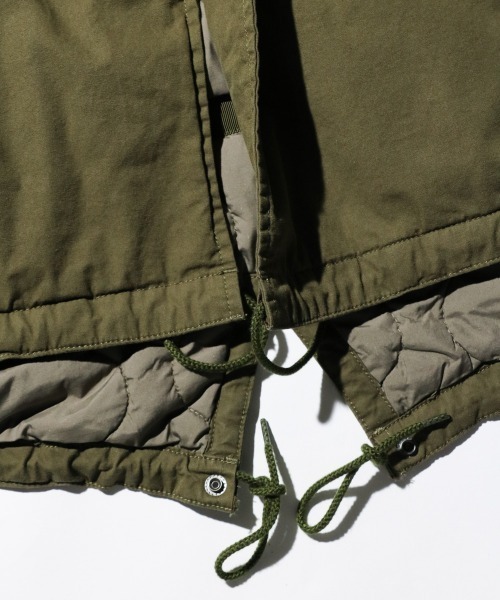 MILITARY（ミリタリー）の「【MADE IN STANDARD / メイドインスタンダード】M65 FISHTAIL JACKET（モッズコート・メンズ・オリーブ/ブラック・LARGE/MEDIUM/SMALL）」の17枚目の写真