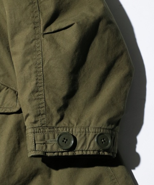 MILITARY（ミリタリー）の「【MADE IN STANDARD / メイドインスタンダード】M65 FISHTAIL JACKET（モッズコート・メンズ・オリーブ/ブラック・LARGE/MEDIUM/SMALL）」の19枚目の写真