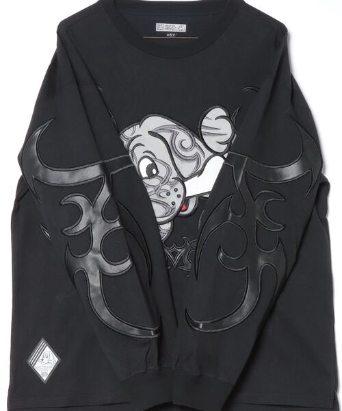 GALFY/ガルフィー 部族ロン T ブラック L